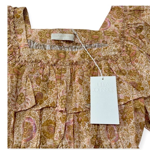 Ulla Johnson Warner Blouse In Meadow Size 4, New with tag - Picture 5 of 13
